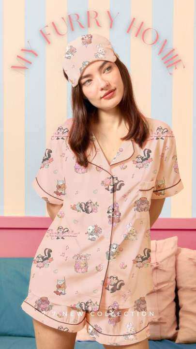 NEWพรอมสง ชดนอน 33rd Collection My furry homie ส Nude Lazada co th