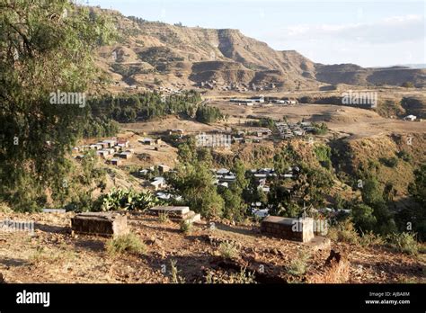 Village And Huts In Lalibela Ethiopia Africa Stock Photo Alamy