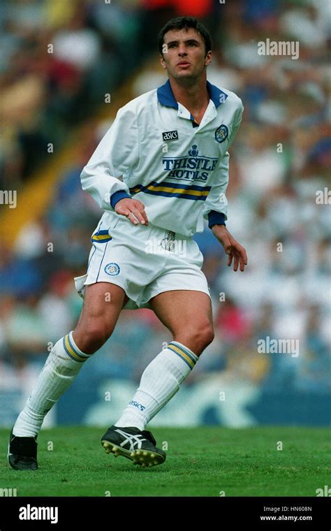 GARY SPEED LEEDS UNITED FC 23 August 1993 Stock Photo - Alamy