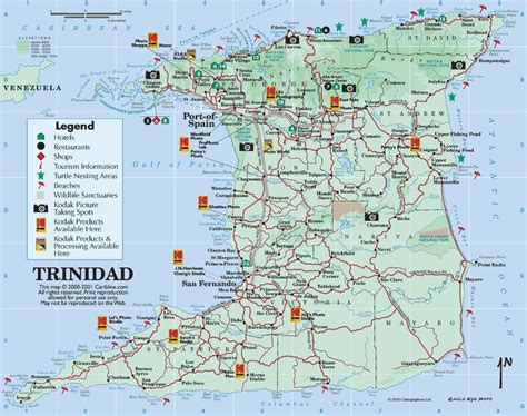 Mapas De Porto Da Espanha Trinidad E Tobago Mapasblog