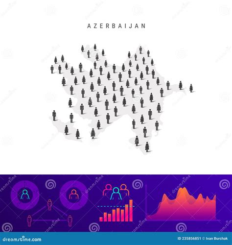 Infographic For Azerbaijan, Detailed Map Of Azerbaijan With Flag Vector Illustration ...