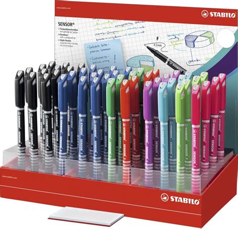 РУЧКА КАПИЛЛЯРНАЯ STABILO SENSOR ДИСПЛЕЙ 48ШТ