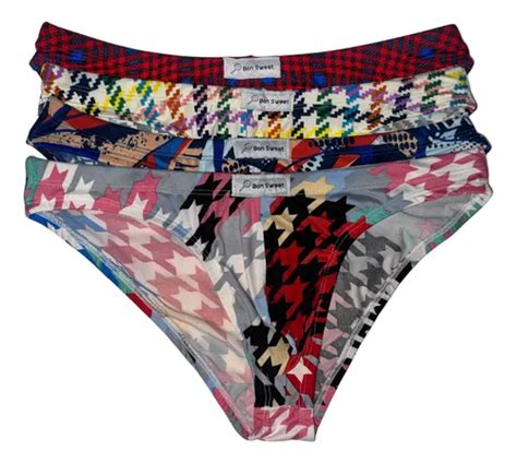 Trusas Caballero Abstracto Bonsweet Pack 4pzs Estilo Bikini Meses sin interés