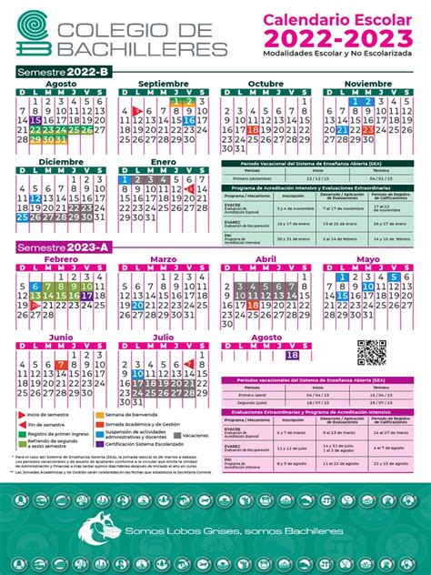 Calendario Escolar 2022 2023 1 Pdf