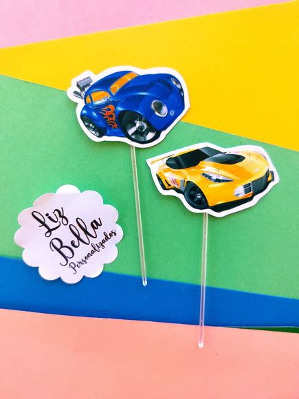 Topper Para Doces Hot Wheels Unidades Elo