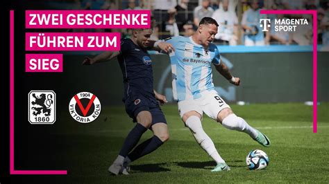 TSV 1860 München FC Viktoria Köln Highlights mit Live Kommentar 3