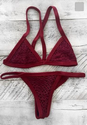 Solid Color Bikini Swimsuit On Luulla