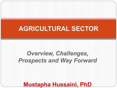 Structure of the Nigerian Economy: Agricultural Sector | PPT