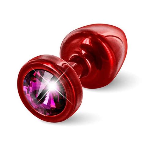 Diogol Plug Anal Anni Redondo Vermelho Rosa 25 Mm KuantoKusta