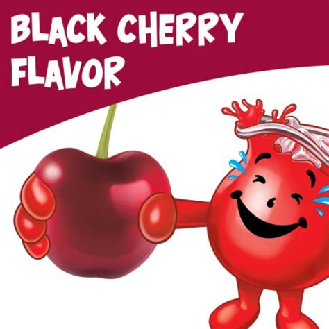 Kool Aid Unsweetened Black Cherry Red Powdered Soft Drink Mix Packet 0