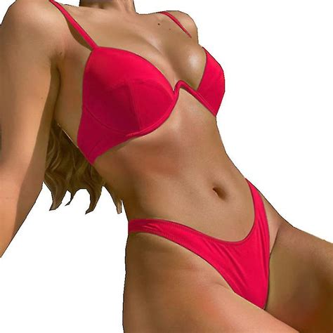 Kvinders Bikini Badet J Cover Up Triangle Bikini S T Sexy Beach Badet J Todelt Badet J Fruugo Dk