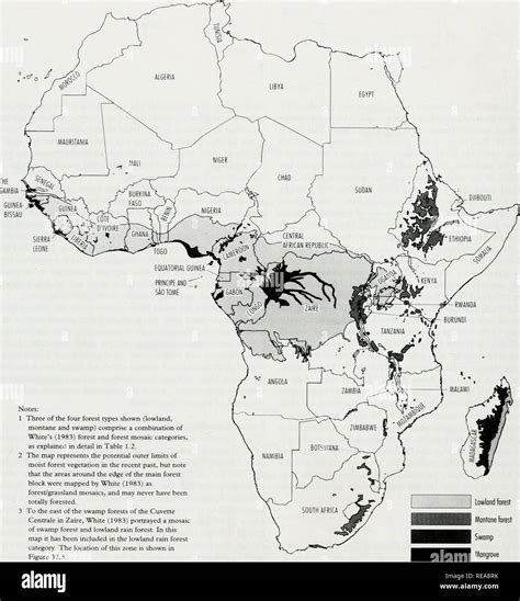 African Tropical Rainforest Map