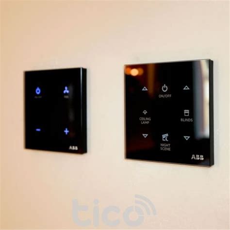 کلید 4 پل لمسی ترموستاتیک Abb طرح Tacteo تیکو