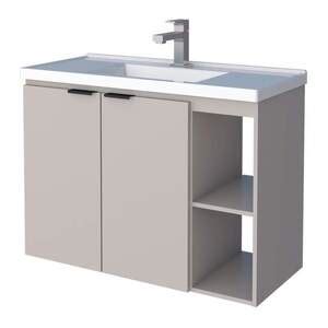 Gabinete De Banheiro Nude Em Madeira Lavat Rio Aster Cozimax Leroy Merlin