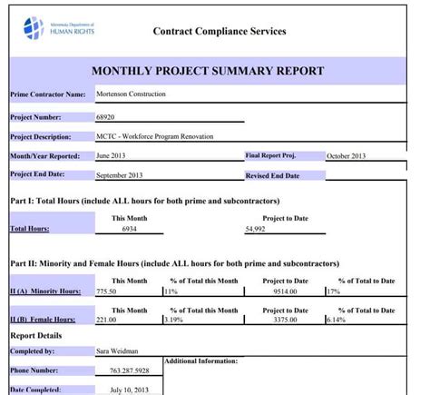 Monthly Report Template Word Prntbl Concejomunicipaldechinu Gov Co