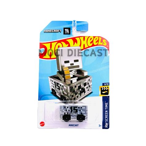 Hot Wheels Minecart Abu Minecraft Shopee Malaysia