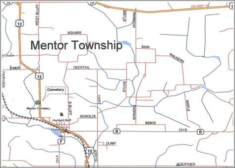 index   cemeteries  mentor twp clark  wi