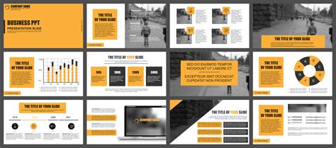 Business Infographic Powerpoint Slide Templates 250976 Vector Art at