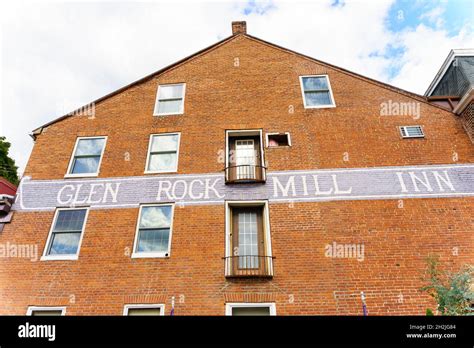 Glen Rock Pa Usa October 17 2021 The Historic Glen Rock Mill Inn