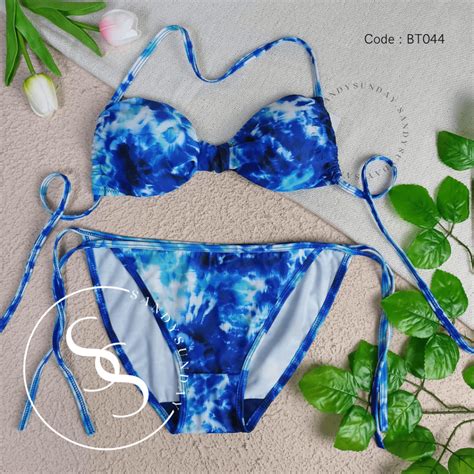 Jual Bikini Set Model Bow Kupu Freesize Bikini Pantai Sexy Sereia Shopee Indonesia