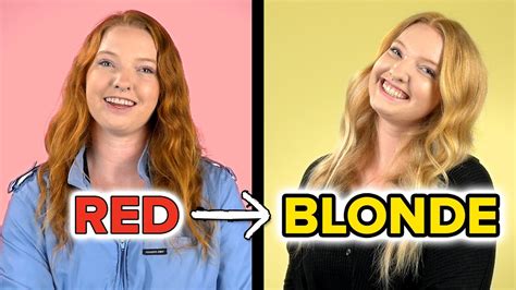 A Redheaded Woman Goes Blonde For A Week YouTube
