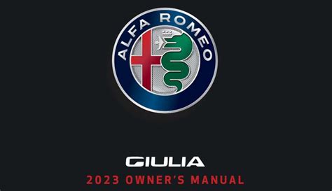 Alfa Romeo Giulia Owner S Manual Warningsigns Net