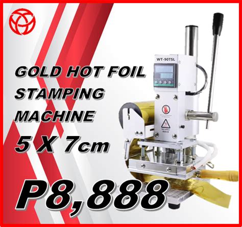 Hot Foil Gold Stamping Machine For Pvc Paper And Leather Embossing Logo Press Machine Lazada Ph