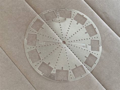 Трафарет для разметки делений для часов