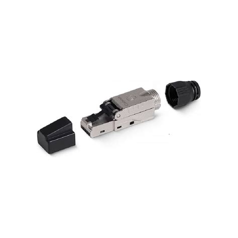 Коннектор 8RJ-45 (8P8C) Cabeus P8C-SH-C6+ -TWP с фиксатором кабеля и ...