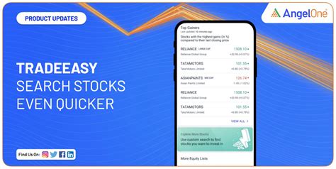 Now Find A Stock Based On Its Key Characteristics On The Angel One App