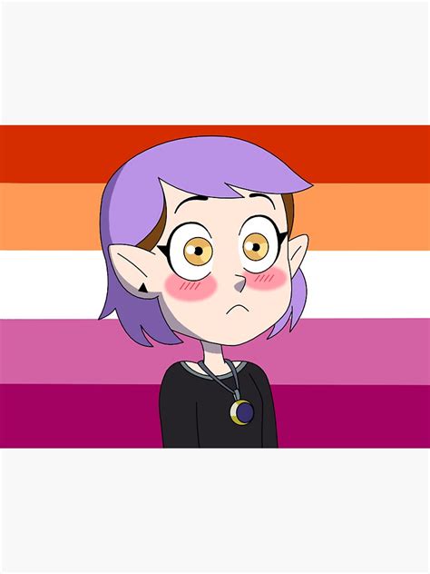 Amity Blight Lesbian Pride The Owl House Sticker For Sale By Mirijarts Redbubble