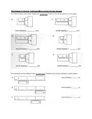 Vernier Calipers And Micrometer Screw Gauge Pdf Worksheet