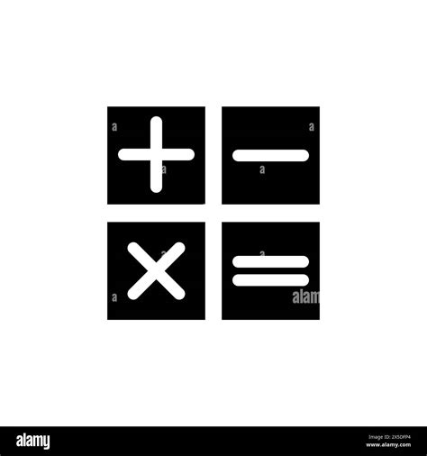 Mathematisches Plus Minus Multiplikation Division Flat Vektor