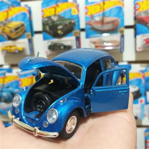 Miniatura Carro Carrinho Vw Fusca Fusquinha Shopee Brasil