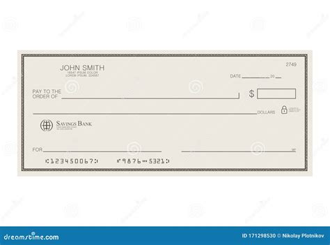 Large Blank Cheque Template