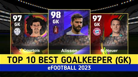 EFootball 23 Top 10 Standard Goalkeeper GK Max Rating In