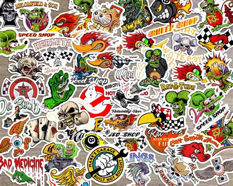 Pcs Rat Fink Hot Rods Sticker Rustypod Store