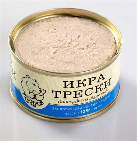 Консервы из икры рыб Макаров икра трески 125 г | отзывы