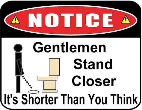 Pcscp Notice Gentlemen Stand Closer It S Shorter Than You Think