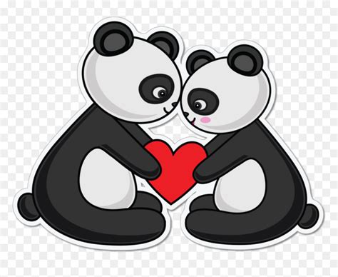 Animated Panda Png Imagenes De Pandas Enamorados Transparent Png Vhv