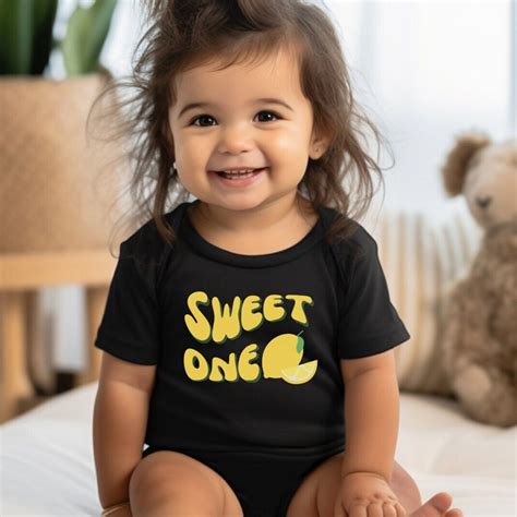 Lemon Baby Shower Sweet One Baby Onesie Spring Baby Shower T Lemon