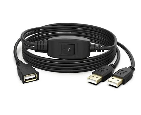 USB Splitter Cable,Printer Sharing Switch Cable, USB Splitter 2 Male 1 ...