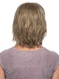 Blonde Monofilament 10 With Bangs Convenient Synthetic Wigs