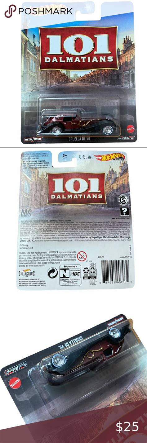 Hot Wheels Disney Dalmatians Cruella De Vil Car Cruella De Vil Cruella Hot Wheels