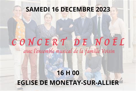 CONCERT DE NOEL A MONETAY SUR ALLIER Paroisse Saint Vincent Diocèse