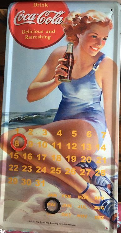 Retro Coca Cola Ewiger Kalender 21x41 Acheter Sur Ricardo