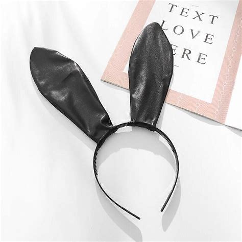 Bunny Temptation Faux Leather Rabbit Ears Woman Sexy Lingerie Bodysuit Cute Lolita Sexy Uniform