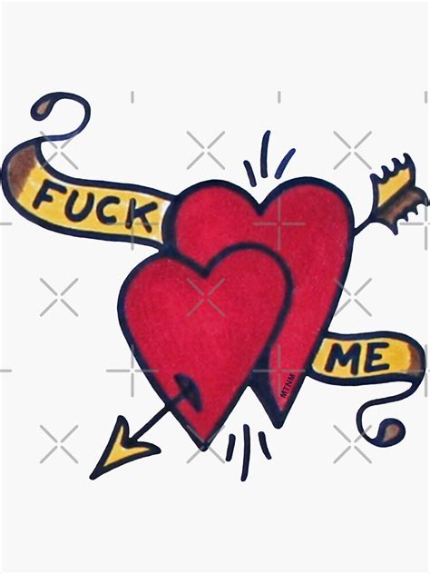 Fuck Me Sticker By Emeteneme Redbubble