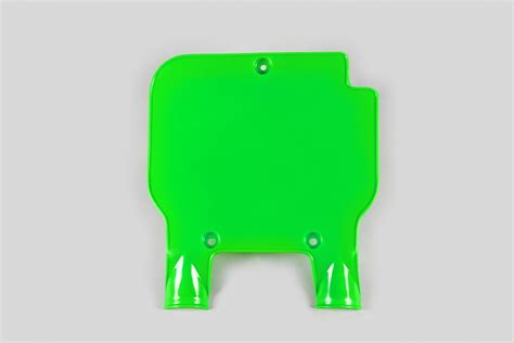 Front Number Plate Neon Green Kawasaki UFO Plast