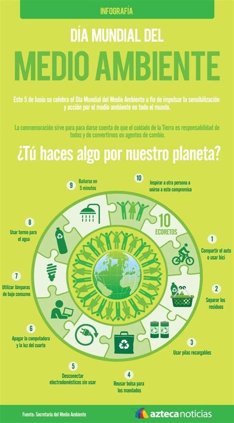 Día Mundial Del Medio Ambiente Infografía Mx